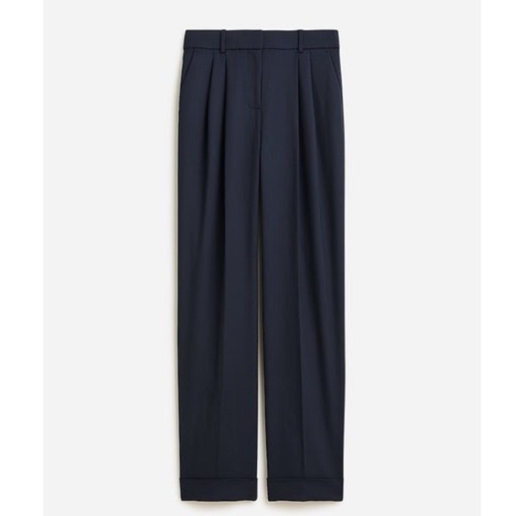 J. Crew Pants - NWOT J.Crew | Essential wide leg pant in Italian city wool crepe | Navy Blue
